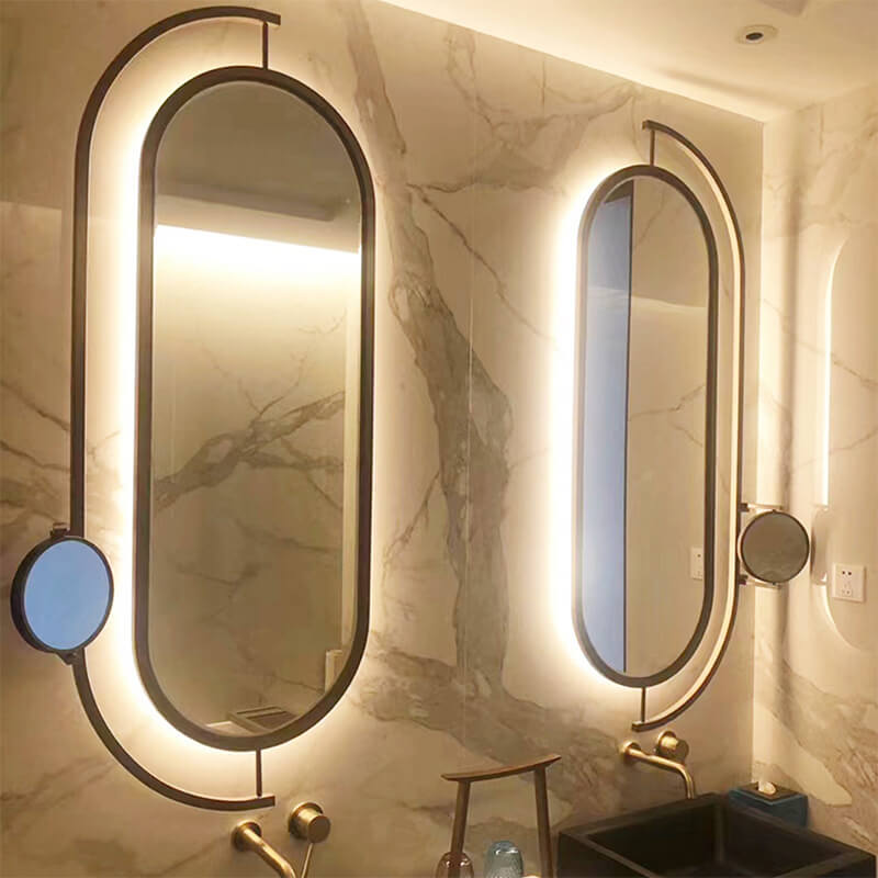 Hot Sale Fashion Style Metal Photo Frame Mirror Stainless Steel Border Picture Mirror Frame