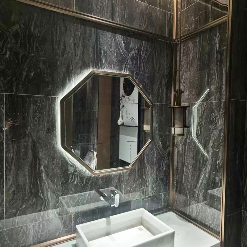 Stainless Steel Wall Mirror Frame Stainless Steel Border Picture Mirror Special Shaped Mirror Frame