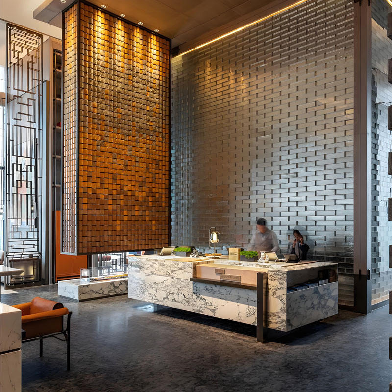 Hotel Lobby Metal Screen Engineering Stainless Steel Decorative Partition Wall Room Divider