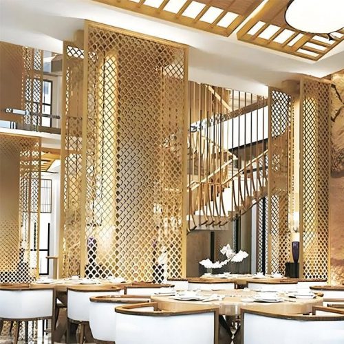 Custom large metal partition for hotel banquet and reception hall by XinYe Metal