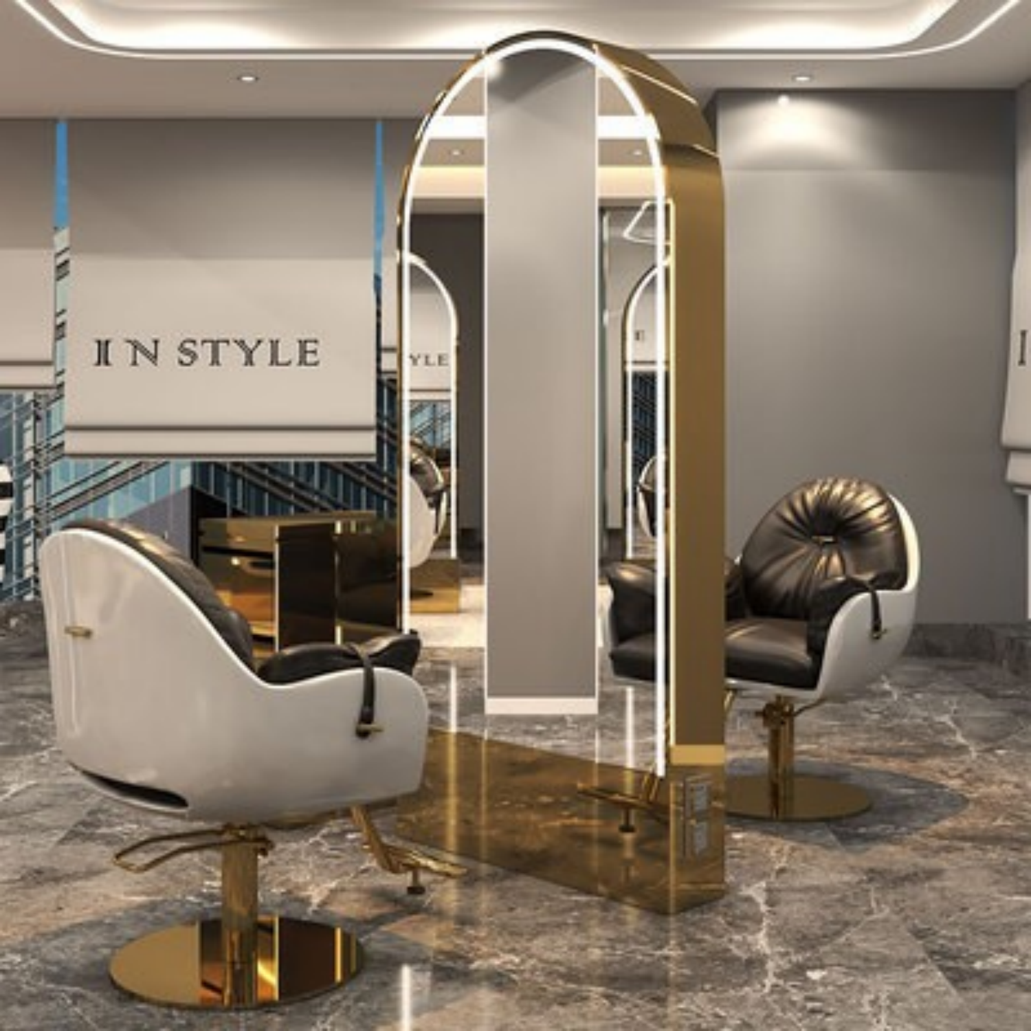 Stainless Steel Mirror Frames - Custom Modern Decorative Mirror Frames | New Leaf Metal Crafts