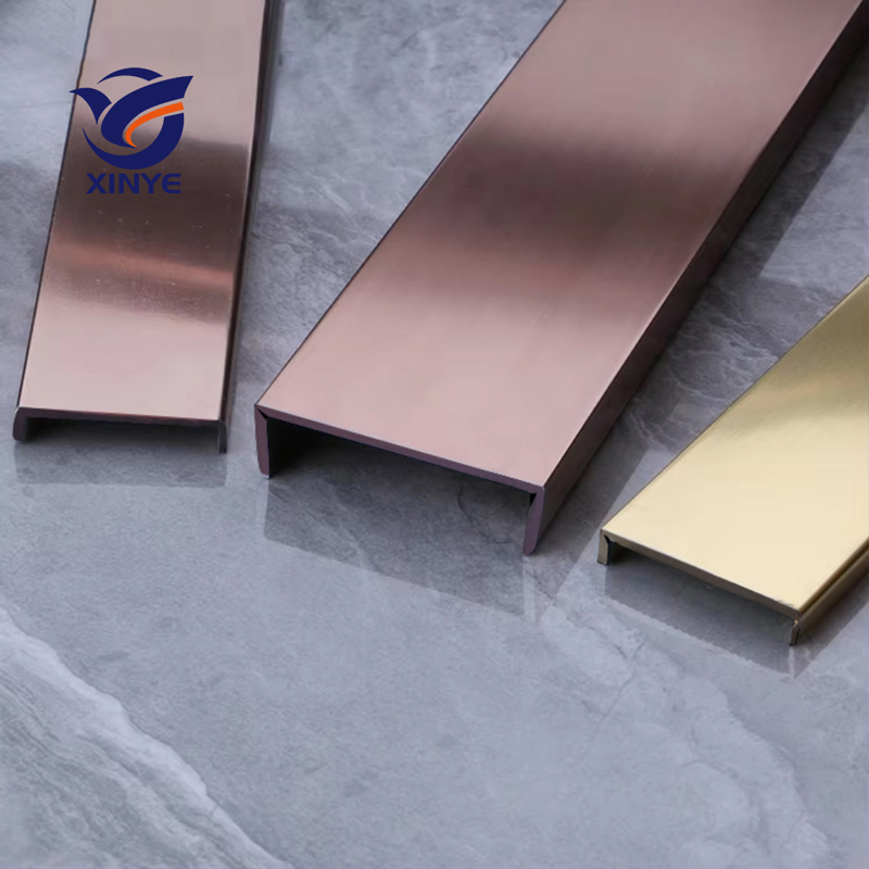 Ceramic Stainless Steel Wall Edges Skirting Board Corner Trim Metal Decorative Tile Strip for Angle Edging