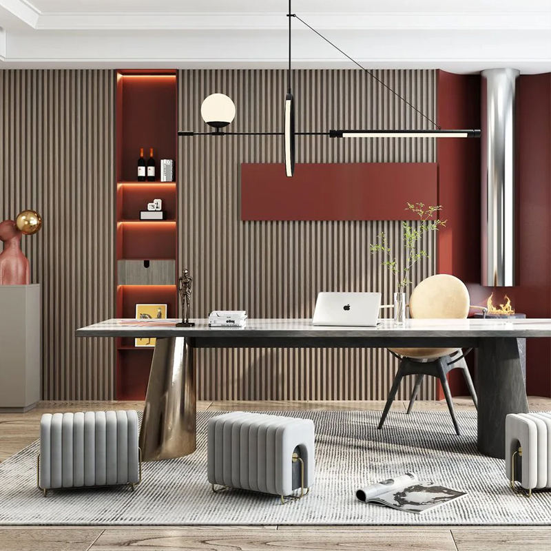 Custom Metal Great Wall Panel for Hotel Lobby Stainless Steel Decorative Fluted Curtain Wall Cladding Modern Design for Villa