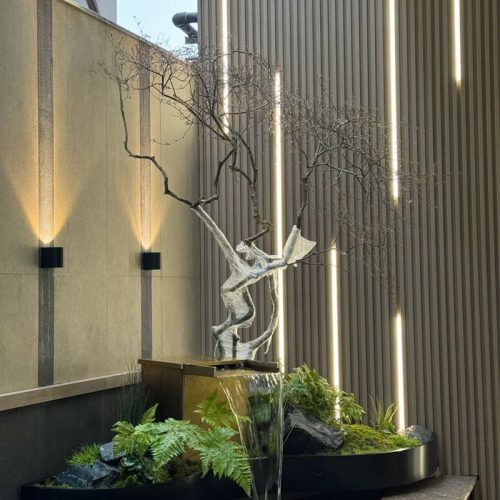 XinYe Metal tailor-made golden stainless steel curtain wall, fully customizable for architecture