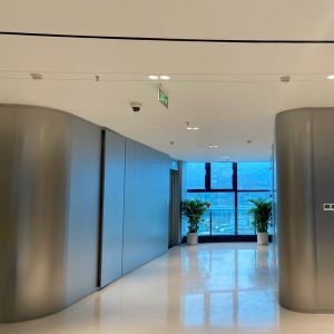 Custom Modern Stainless Steel Honeycomb Wall Panel Eco-Friendly Decorative Interior Curve Cladding Curtain Wall for Villa Hotel