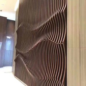 Decorative metal curtain wall architectural installation showcase by XinYe Metal