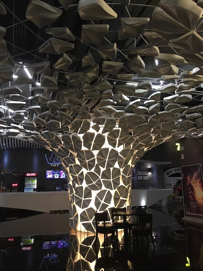 Custom stainless steel column wrappings