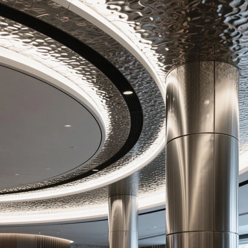 Stainless Steel Square Honeycomb Ceiling Grid with Fireproof & Waterproof Features for Hotels Malls Offices