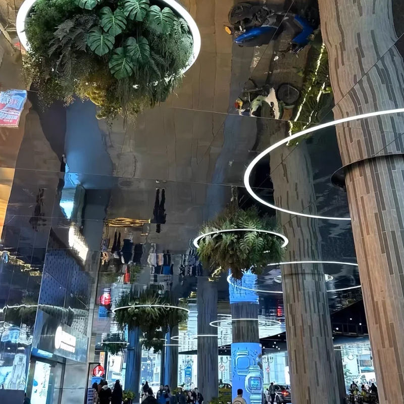 Modern Stainless Steel Honeycomb Wall Panel Board Fireproof Hotel Decorative Ceiling Cladding for Mall Hotel Easy Square Grid