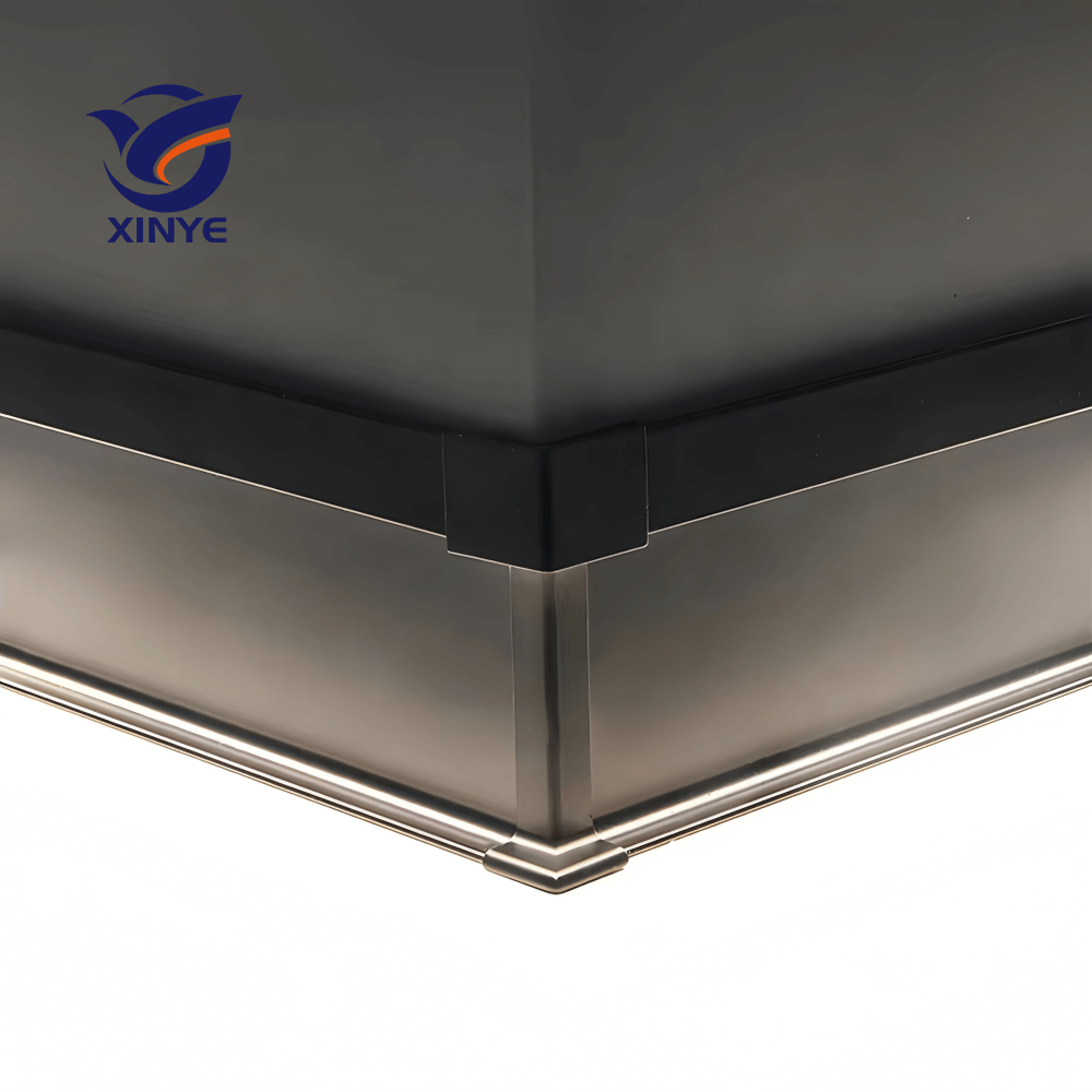 Stainless Steel Decorative Skirting Boards for Kitchen Bathroom Tile Edge Profile Trim Strips for Interior Wall