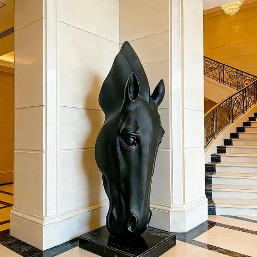 Custom Stainless Steel Horse Head Sculpture