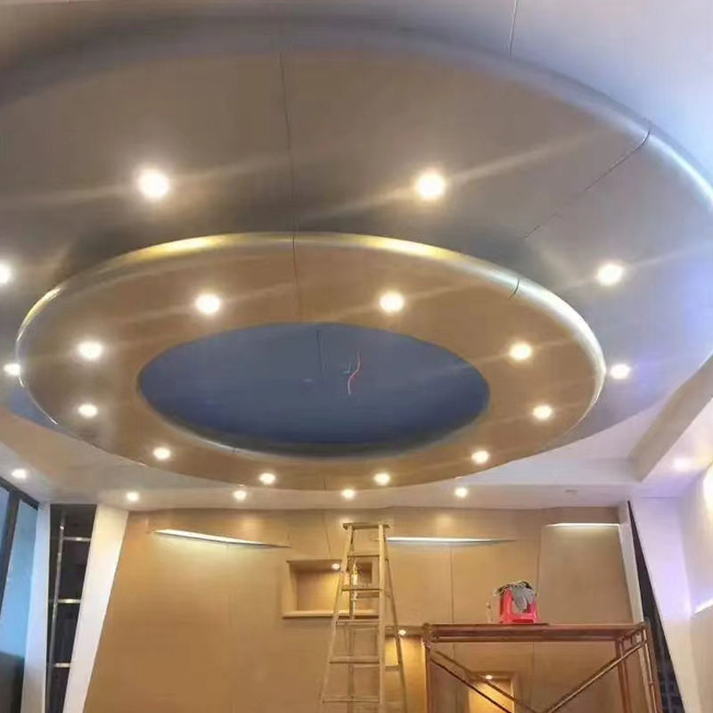 Modern Hotel Lobby Mall Stainless Steel Irregular Ceiling Cladding with Fireproof Waterproof Features for Interior Decoration