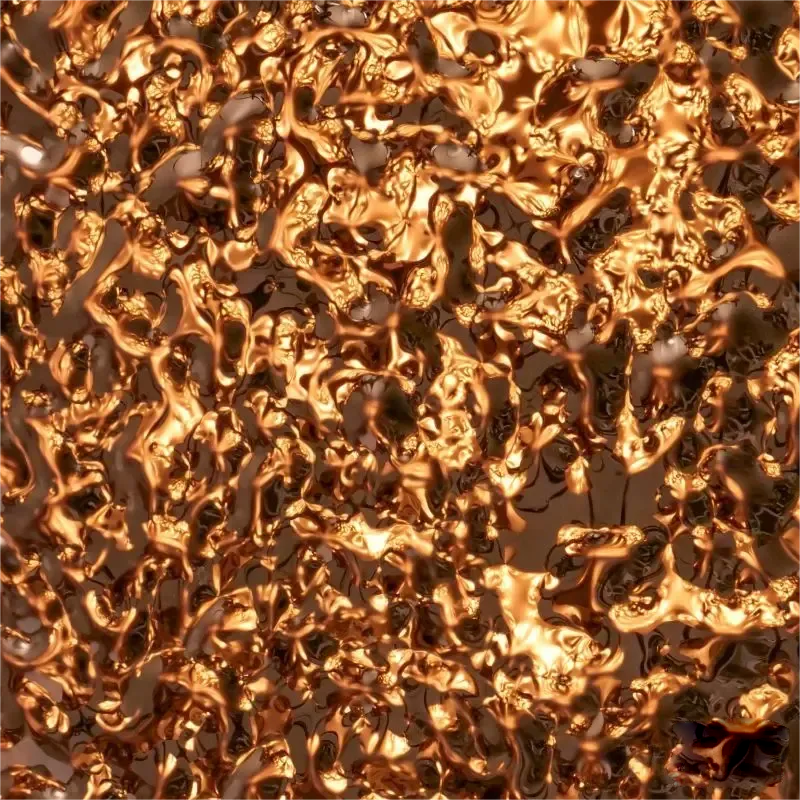 Water Ripple Stainless Steel Plate - Decorative Wave Pattern Sheet