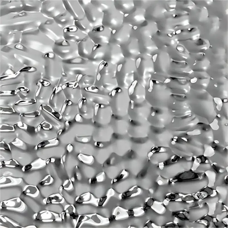 Water Ripple Stainless Steel Plate - Decorative Wave Pattern Sheet