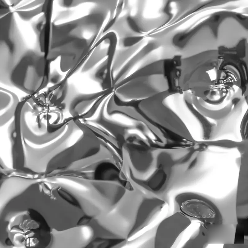 Water Ripple Stainless Steel Plate - Decorative Wave Pattern Sheet