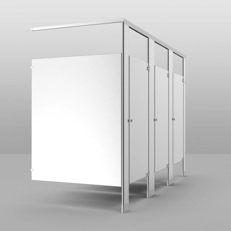 Durable stainless steel bathroom partitions for commercial restrooms by XinYe Metal