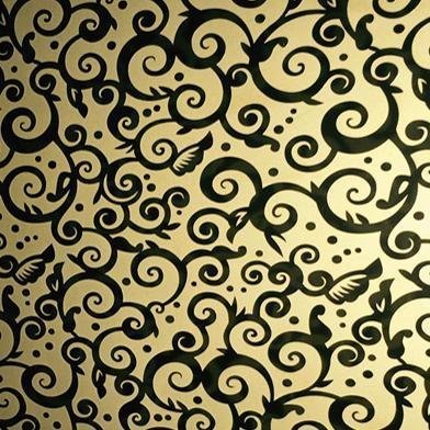 Thin gauge gold stainless steel sheet flexible material for craft and model