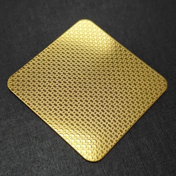 Mirror finish gold stainless steel sheet reflective surface for ceiling and decorative trim