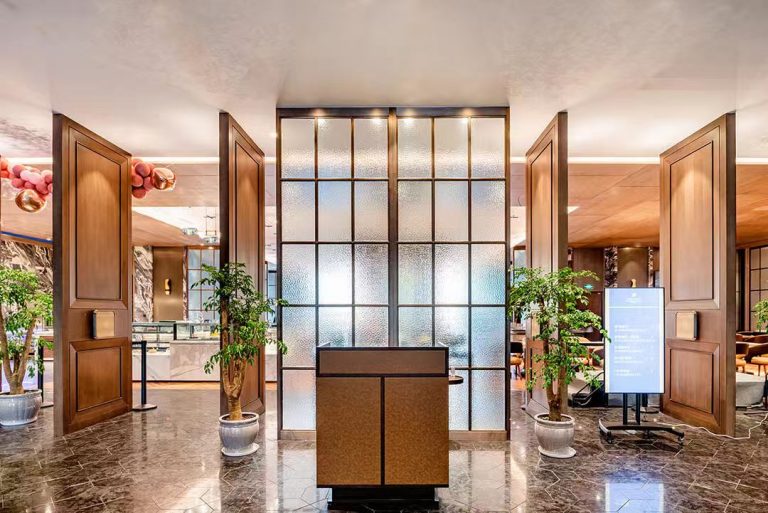 XinYe Metal custom stainless steel screen designed for an exclusive villa clubhouse interior space