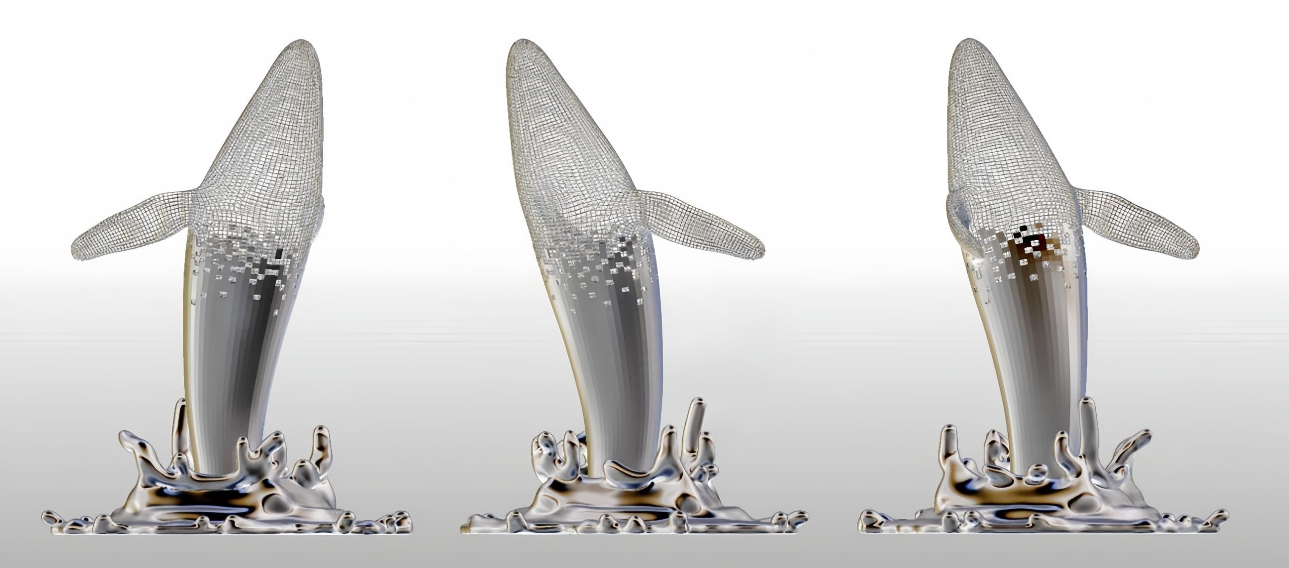 custom whale metal sculpture fabrication – lifelike or stylized designs by XinYe Metal