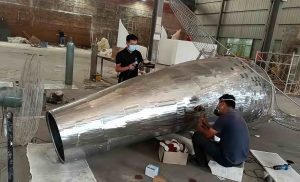 precision geometric metal sculpture fabrication service from XinYe Metal