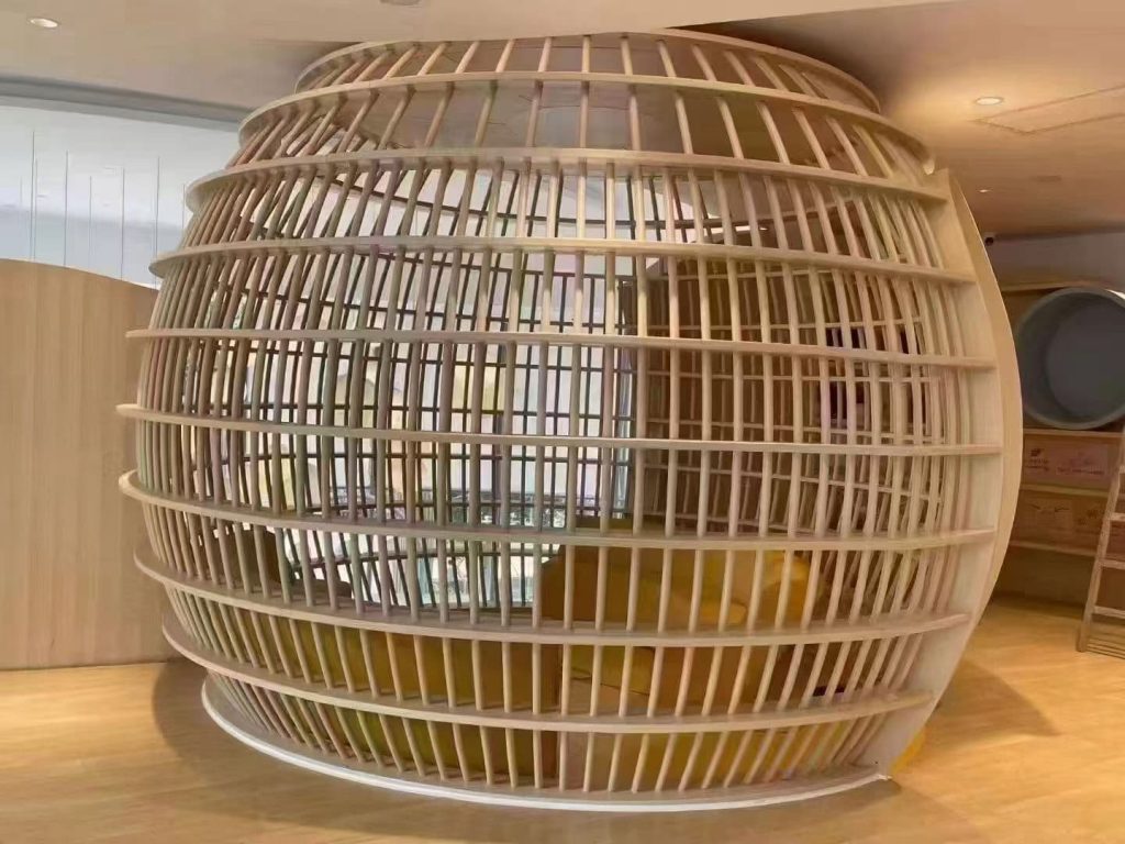 Custom high-end stainless steel birdcage partition for luxury restaurants, decorative metal room divider by XinYe Metal