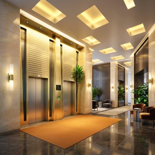 Custom luxury hotel elevator decorative door frame with premium stainless steel finish by XinYe Metal