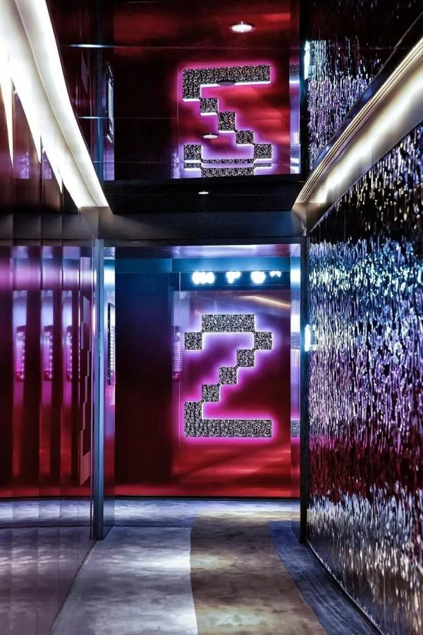 Contemporary architectural stainless steel sheet with flowing ripple effect